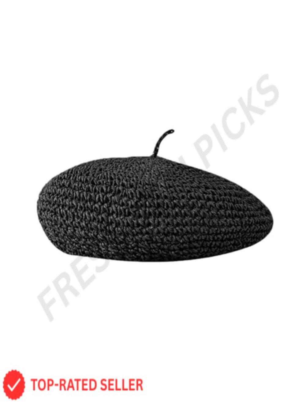 Women's Knit Beret Hat French Fashion Summer Straw Beret Beanie for Artist - ...